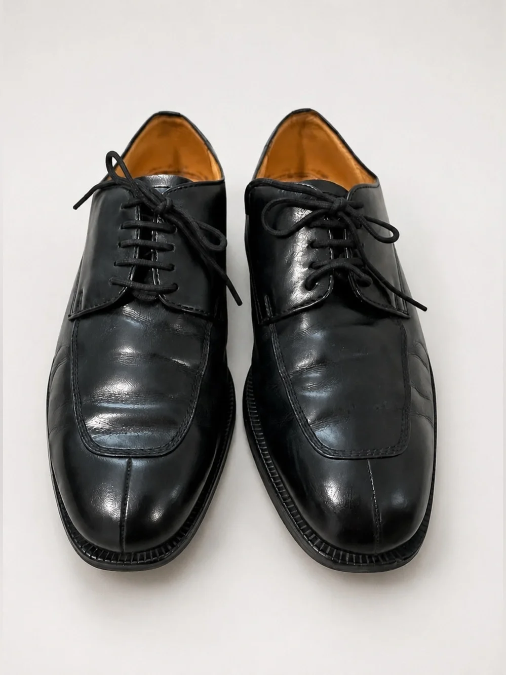 Burberry London Black Leather Cap Toe Oxford Dress Shoes Men’s sz 24.5 us 7
